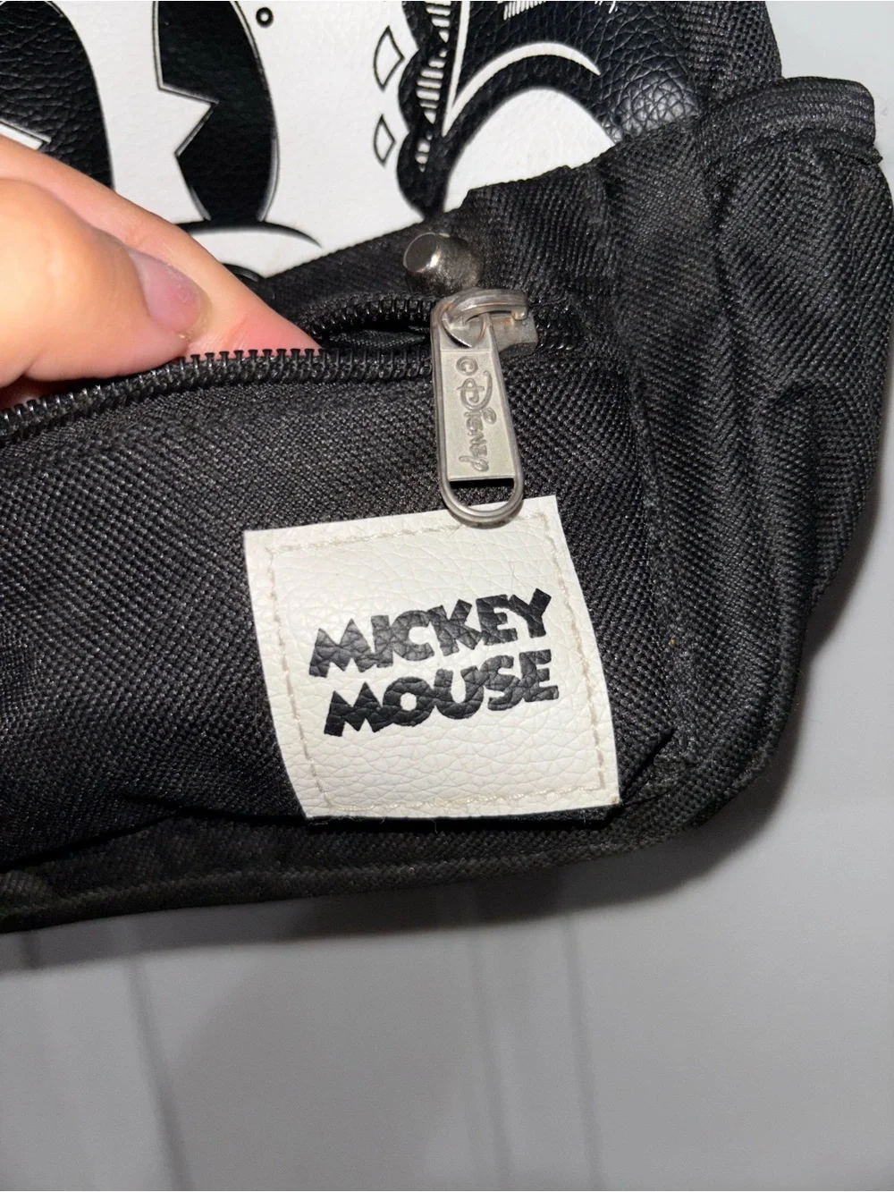 Black & White Disney Mickey Mouse 2 in 1 crossbody backpack